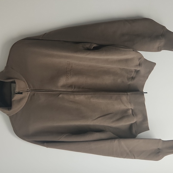 Fear of God Essentials Brown Full Zip Sweater - Picture 1 of 7